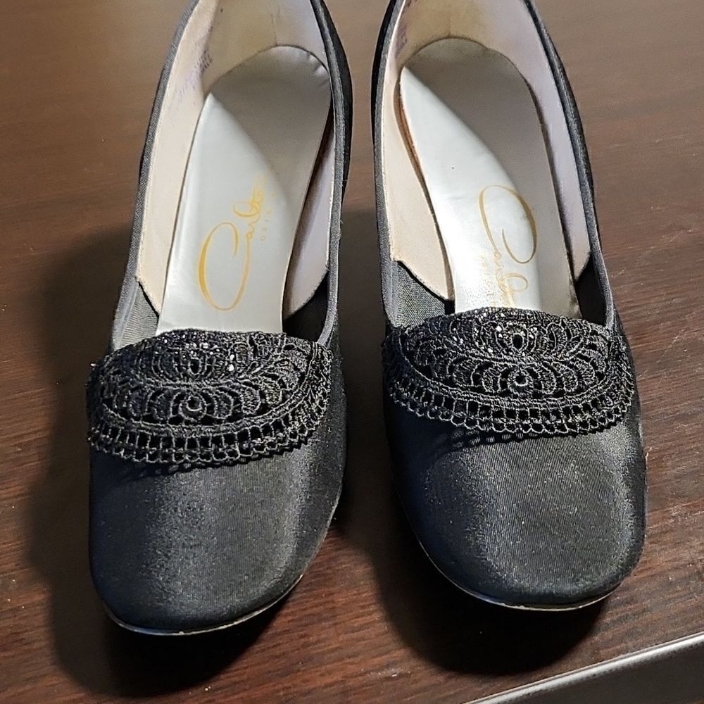 Vintage Carlton Originals black dress heels